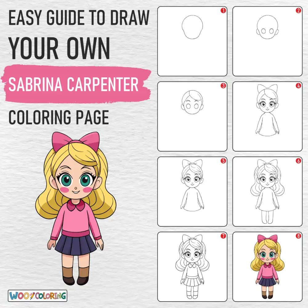 24 Sabrina Carpenter Coloring Pages  Free PDF To Print  - 49