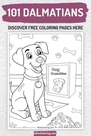 101 Dalmatians coloring pages designs for kids
