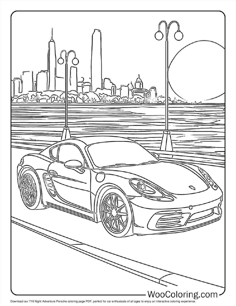100  Porsche coloring pages  Free PDF To Print  - 33