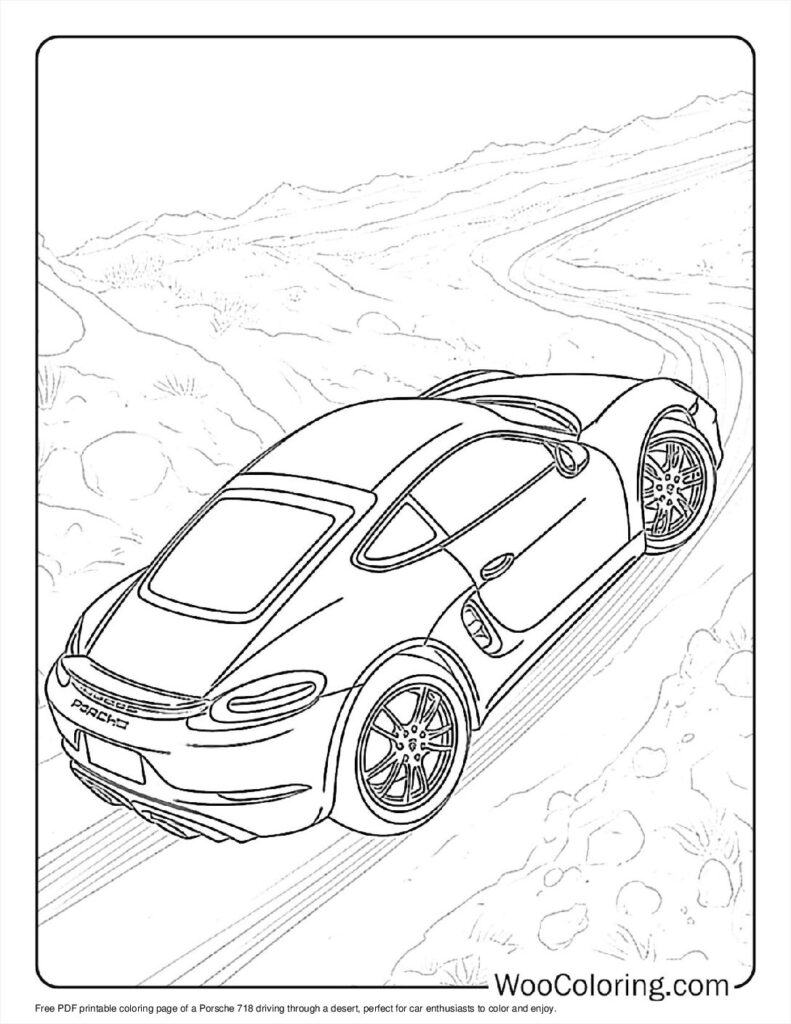 100  Porsche coloring pages  Free PDF To Print  - 83