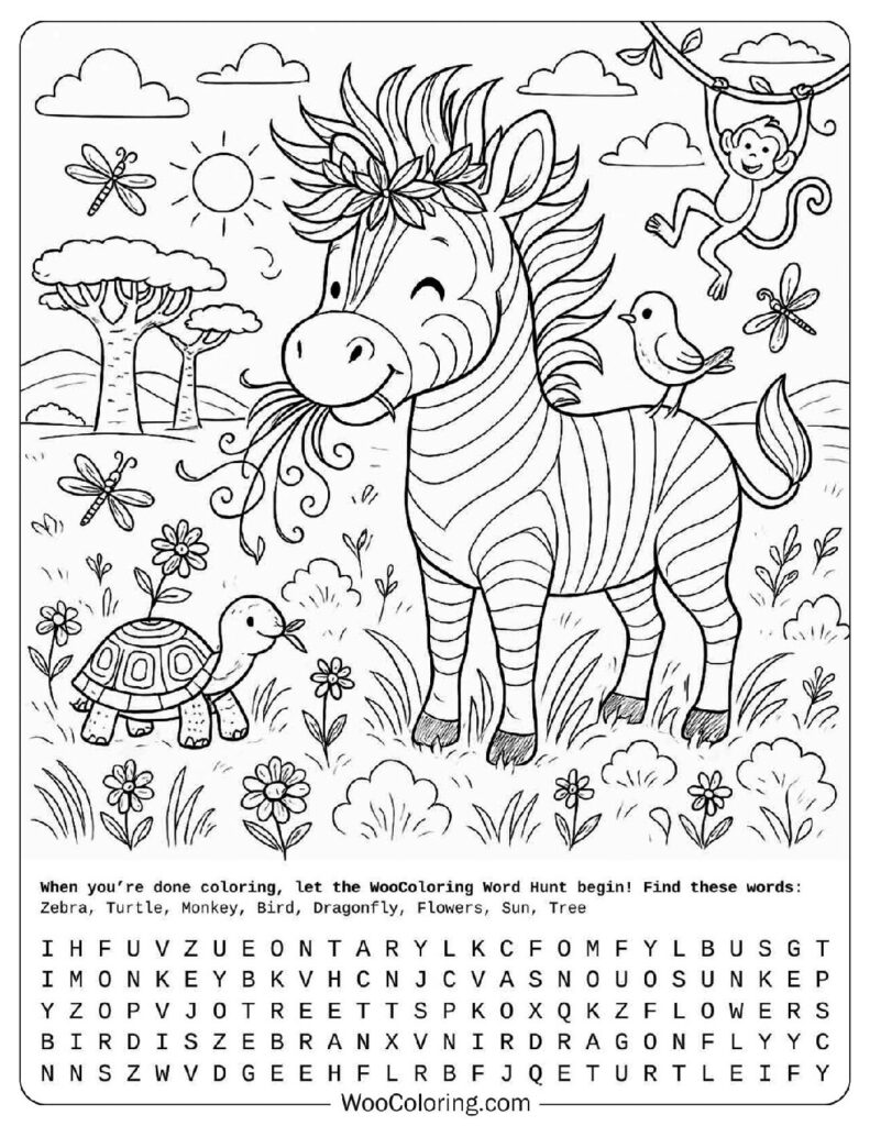20 Cute Animals Coloring Pages  Free PDF To Print  - 11