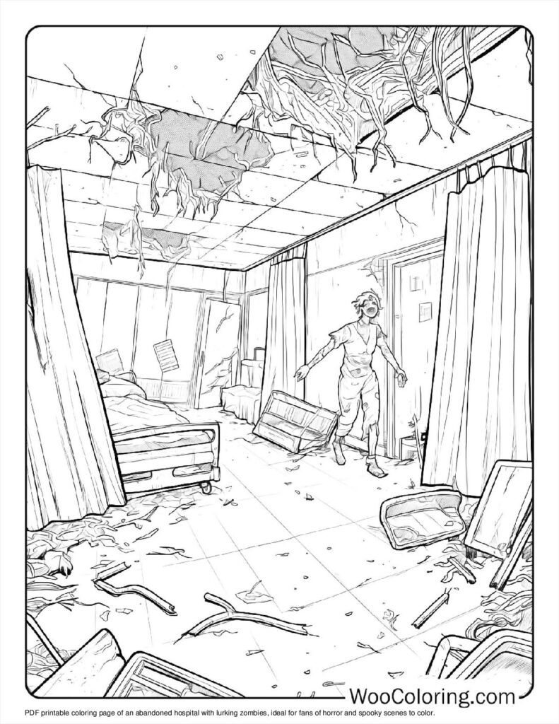 100 Zombie coloring pages Free PDF To Print - 22