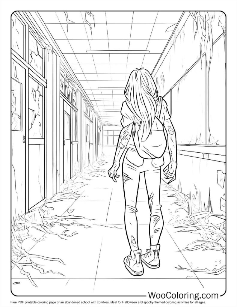 100 Zombie coloring pages Free PDF To Print - 5