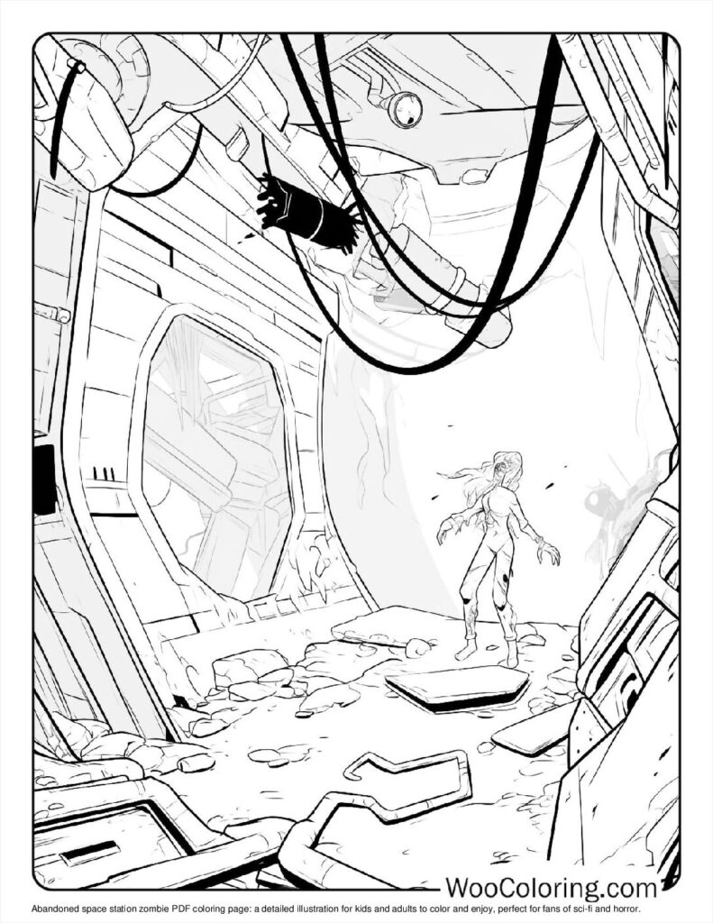 100 Zombie coloring pages Free PDF To Print - 94