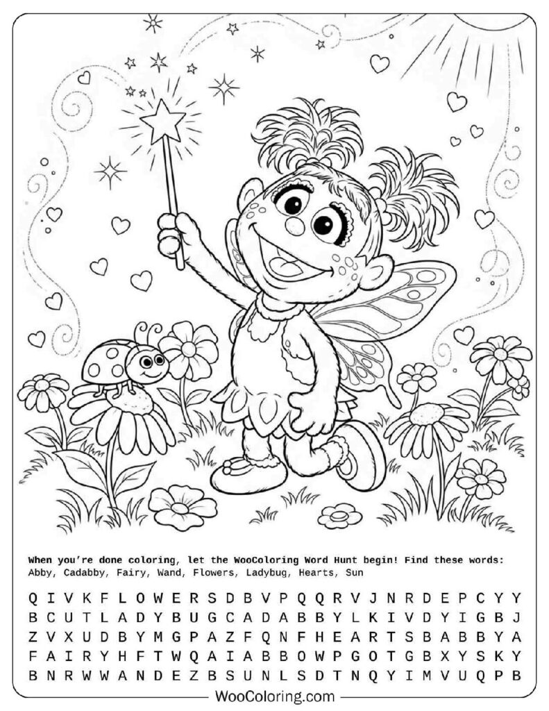 Abby Cadabby Fairy Coloring Page