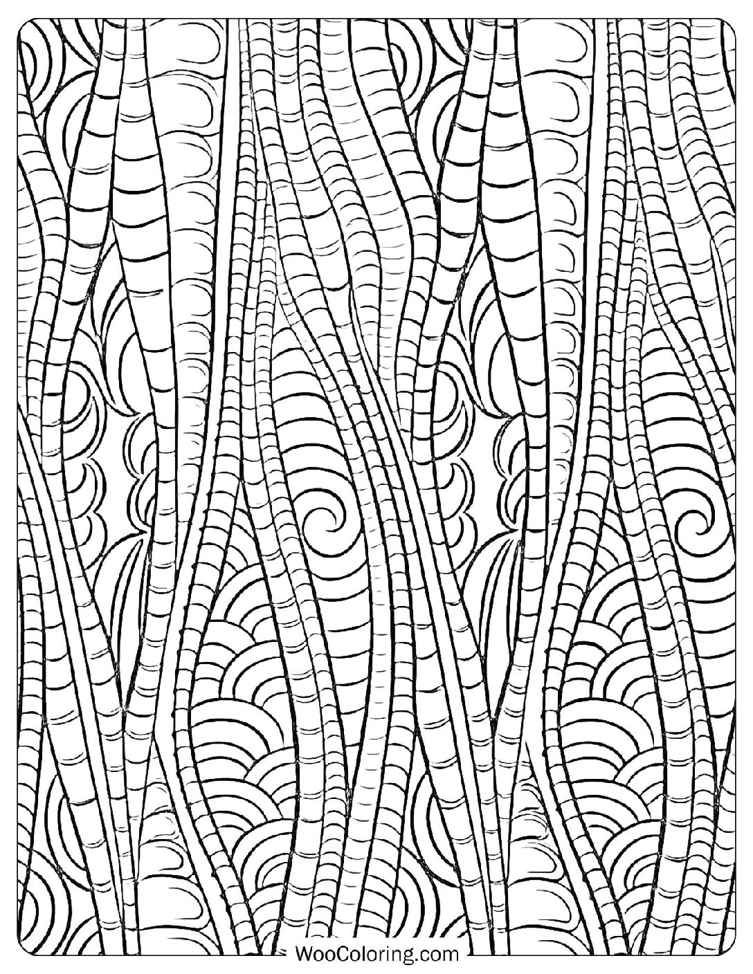 22 Pattern Coloring Pages (Free PDF To Print) | Woo Coloring