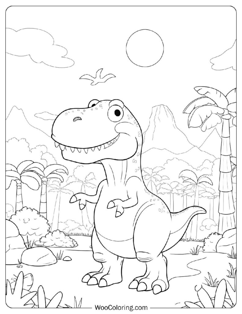 Adopt Me T-Rex Coloring Sheet
