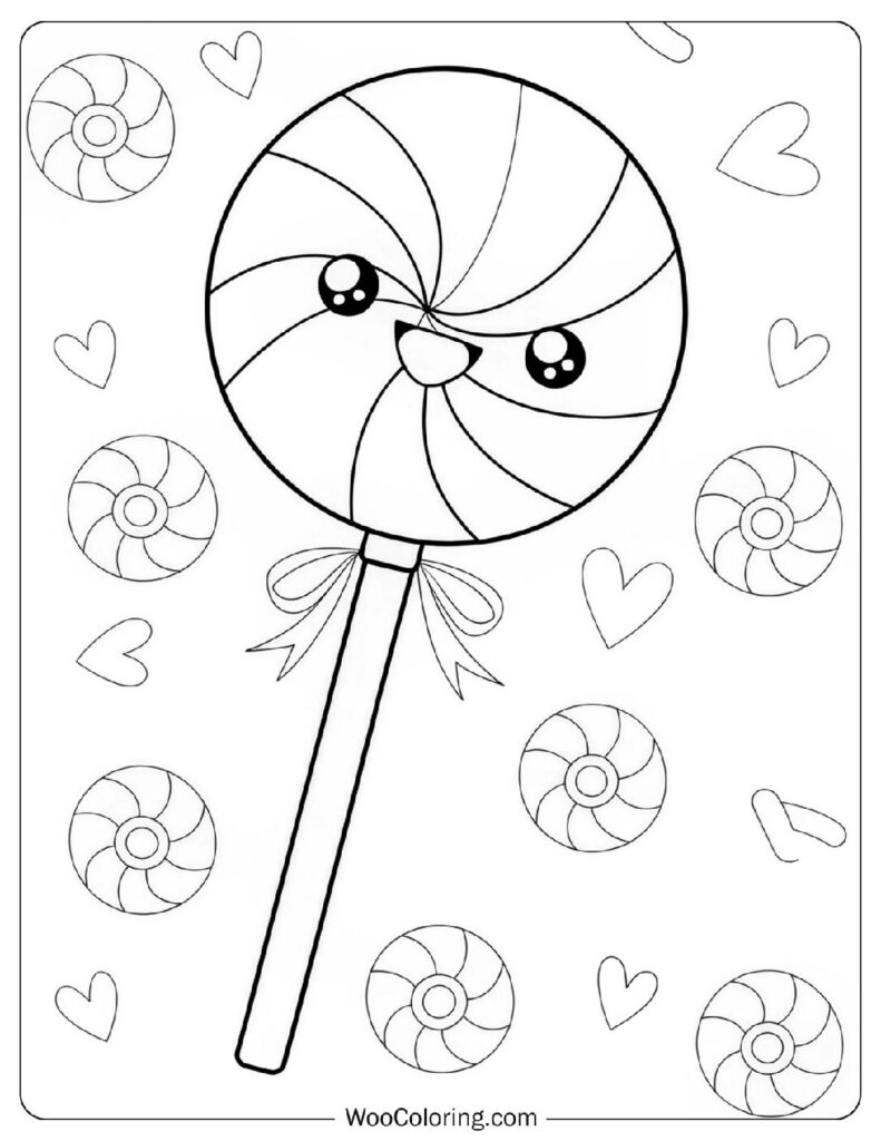 24 Lollipop Coloring Pages  Free PDF To Print  - 43