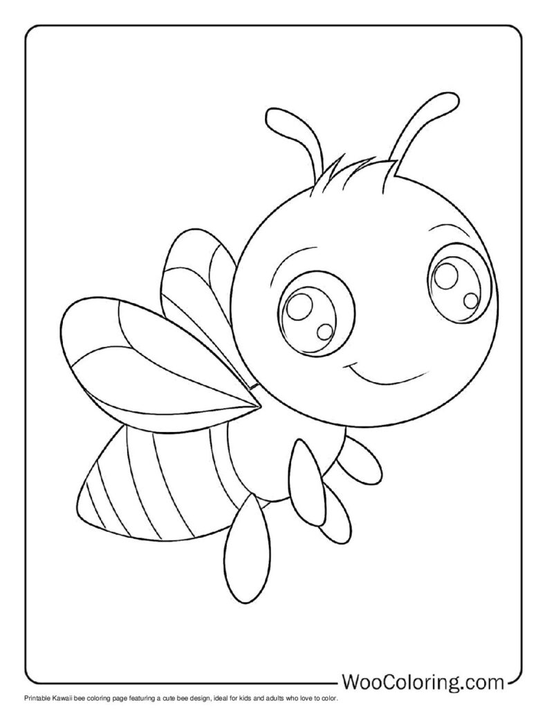 Adorable Kawaii Bee