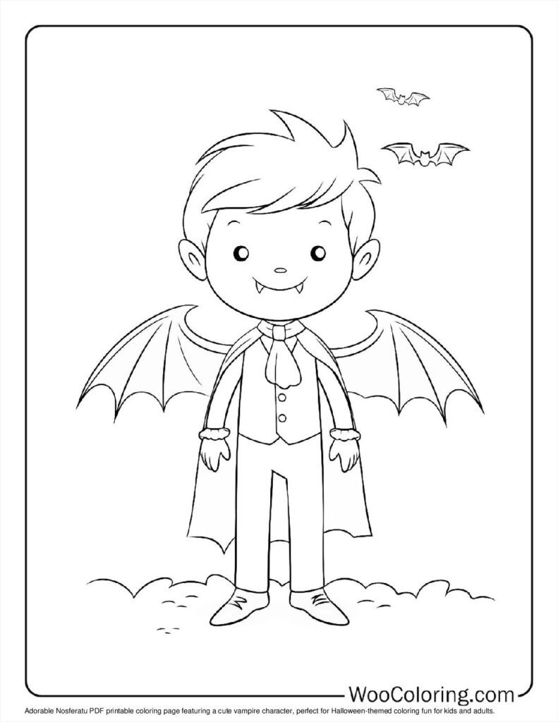100 Vampire coloring pages Free PDF To Print - 60