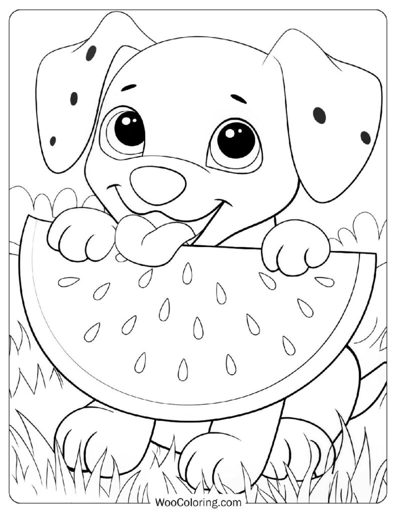 22 Watermelon Coloring Pages  Free PDF To Print  - 29
