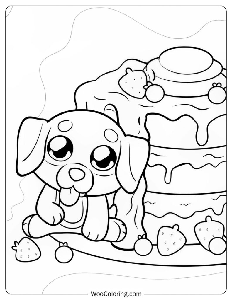 22 Pancake Coloring Pages  Free PDF To Print  - 47