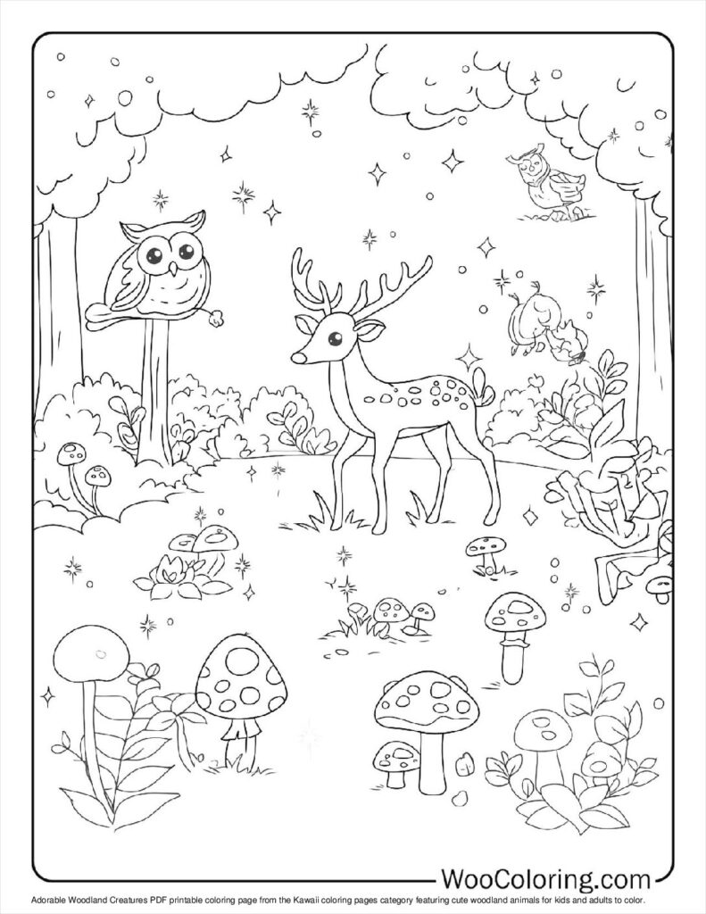 100  Kawaii coloring pages  Free PDF To Print  - 73