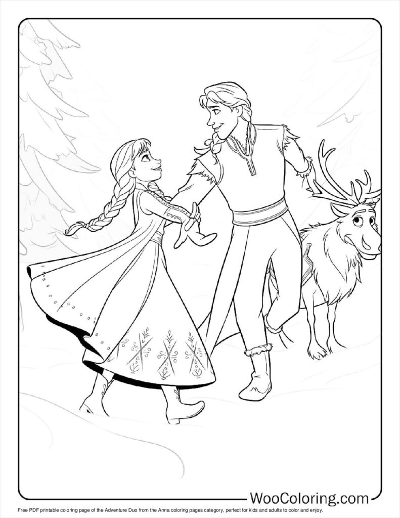 Adventure Duo Coloring Sheet