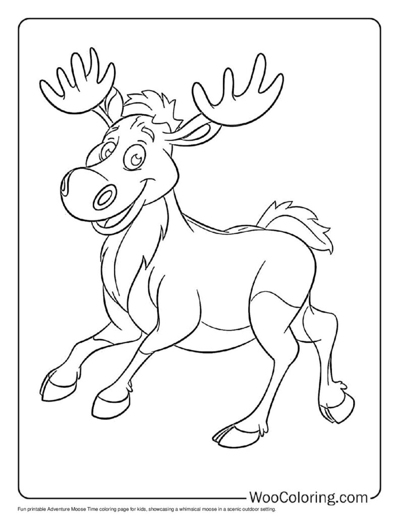 100  Moose coloring pages  Free PDF To Print  - 55