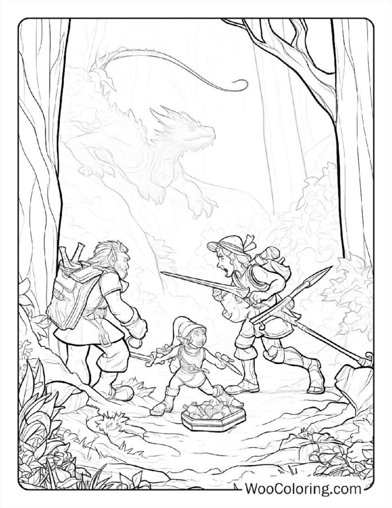 100 Dungeons Dragons coloring pages Free PDF To Print - 14