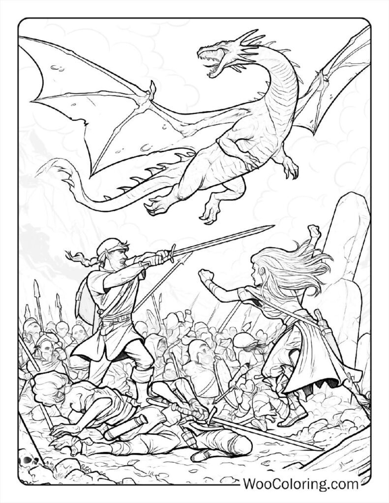 100 Dungeons Dragons coloring pages Free PDF To Print - 51
