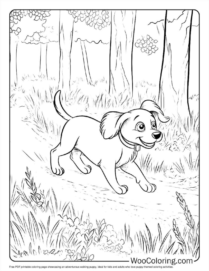 100  Puppy coloring pages  Free PDF To Print  - 19