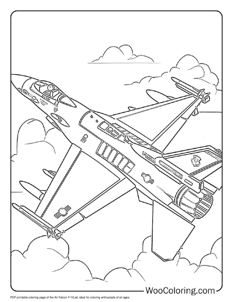 100  Jet coloring pages  Free PDF To Print  - 1