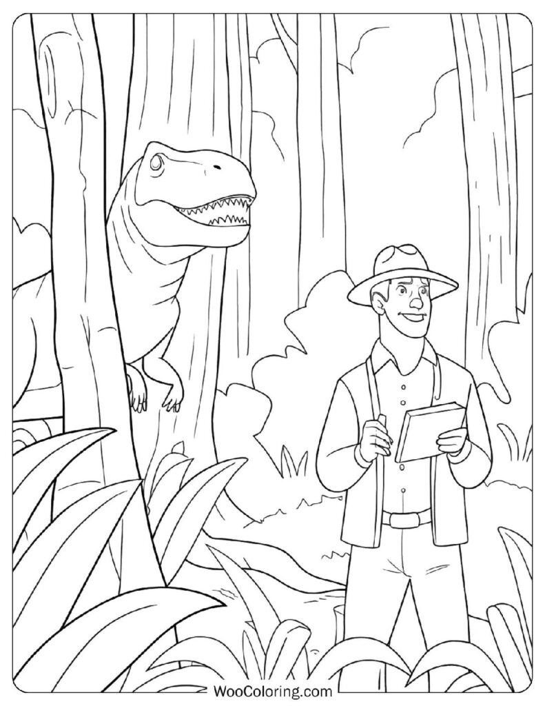 Alan Grant with a Dinosaur For Kids