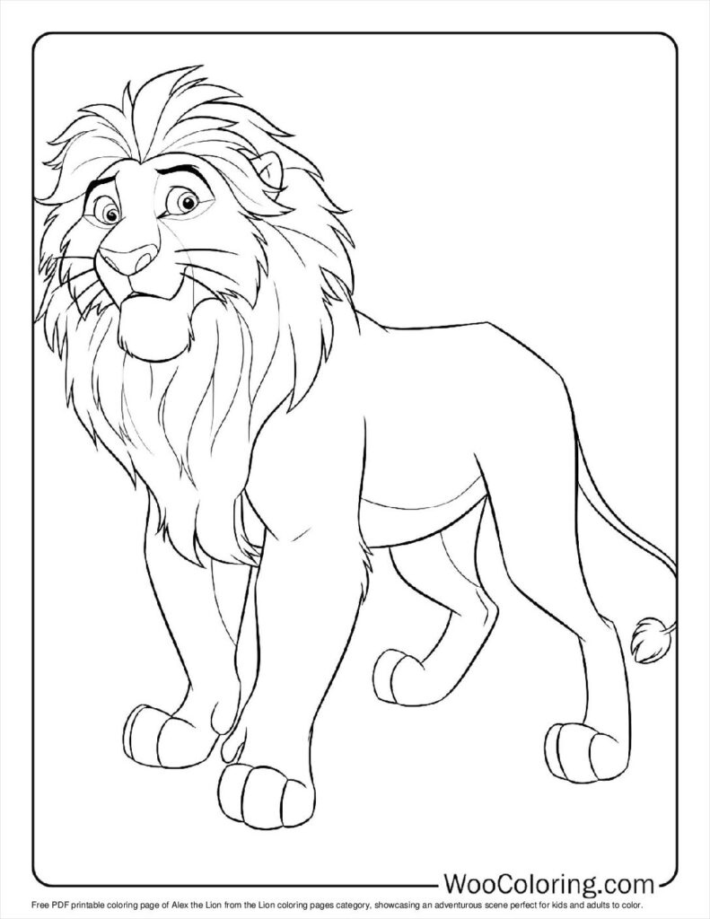 100 Lion coloring pages Free PDF To Print - 31