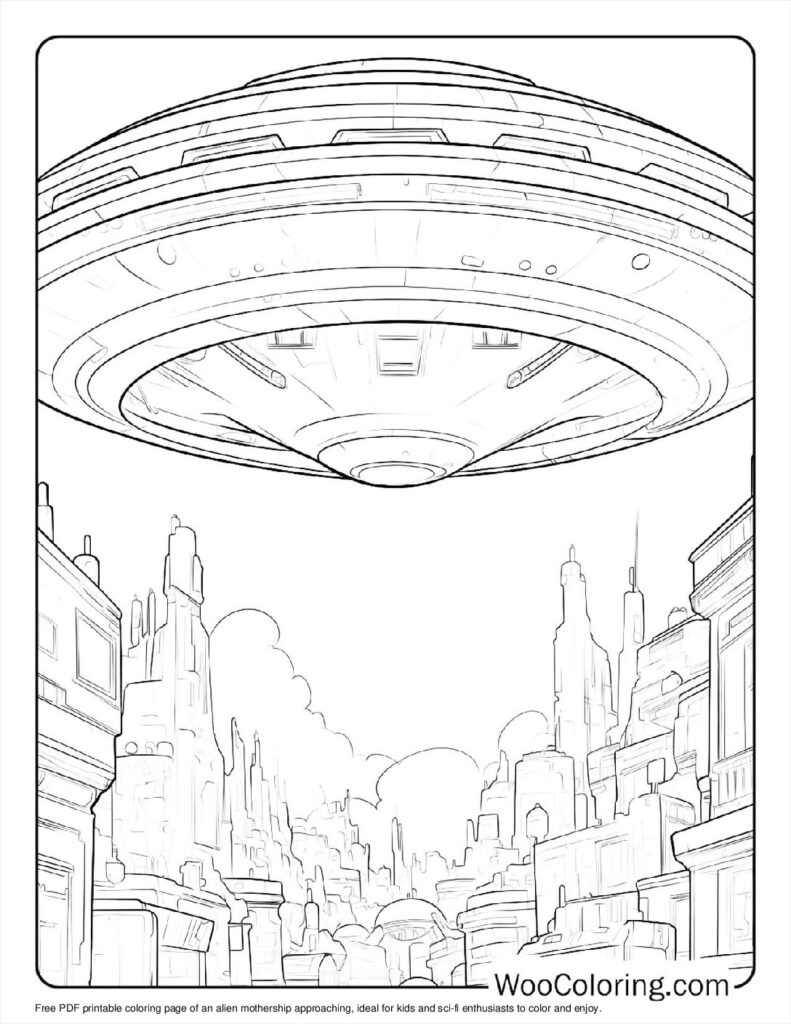 100  Alien coloring pages  Free PDF To Print  - 9