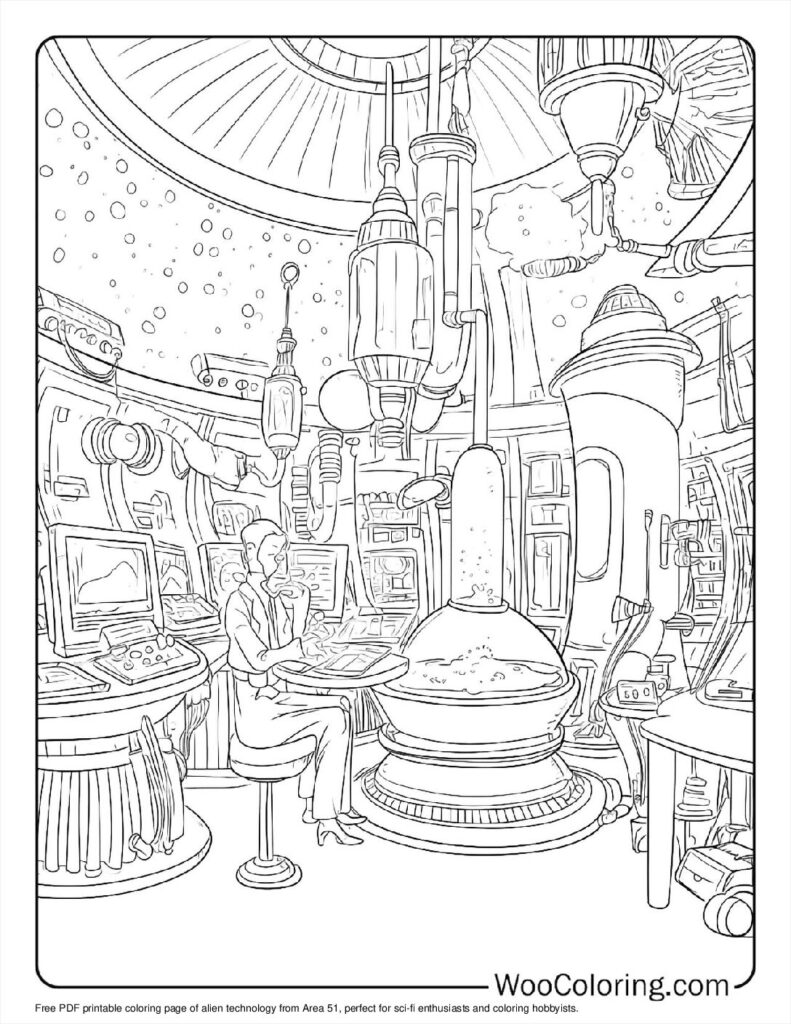 100  Alien coloring pages  Free PDF To Print  - 15