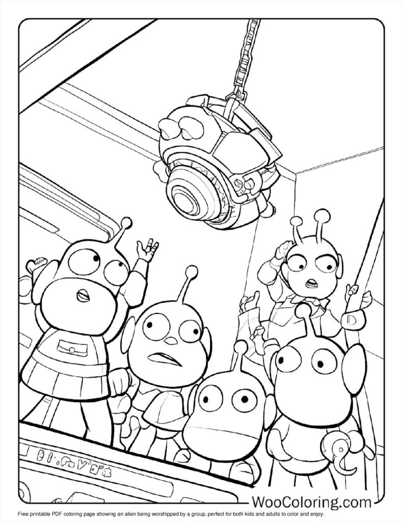 100  Alien coloring pages  Free PDF To Print  - 97