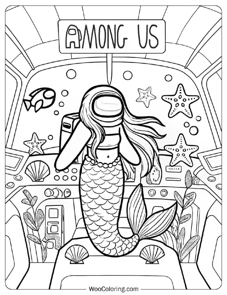 Mermaid tail crewmate