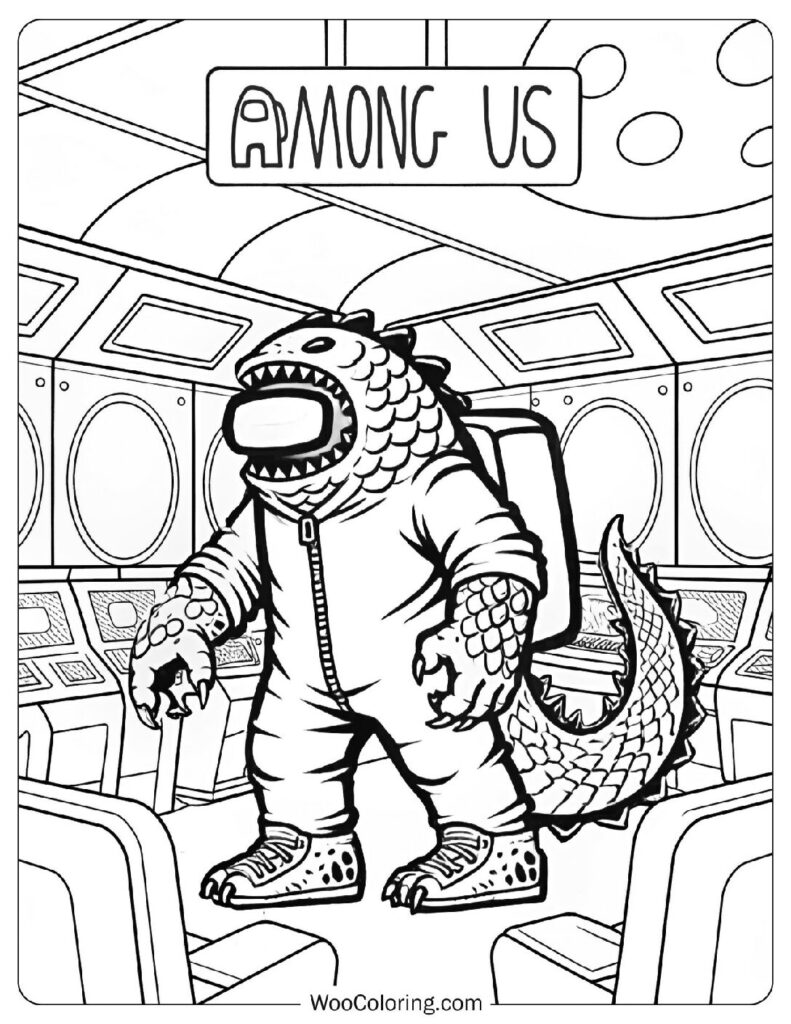 Godzilla style crewmate