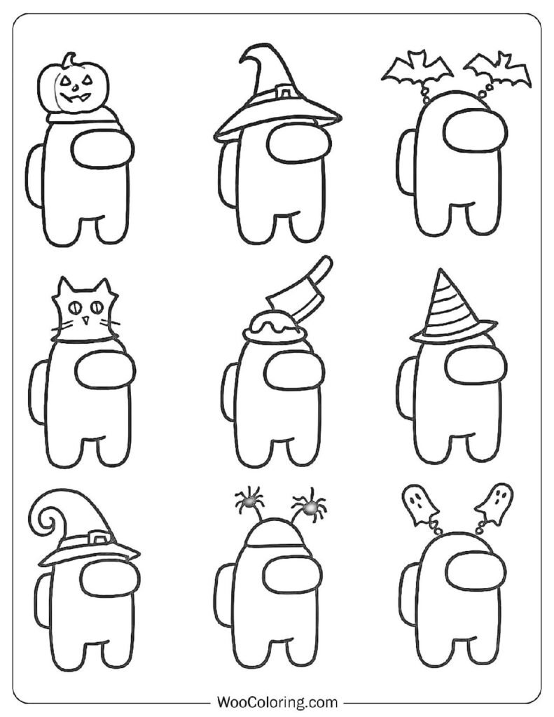 Festive hats and spooky masks