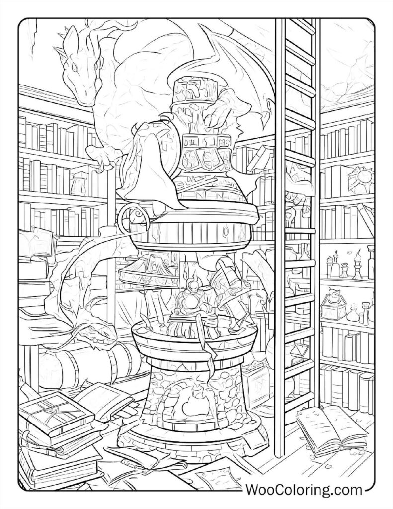 100 Dungeons Dragons coloring pages Free PDF To Print - 50