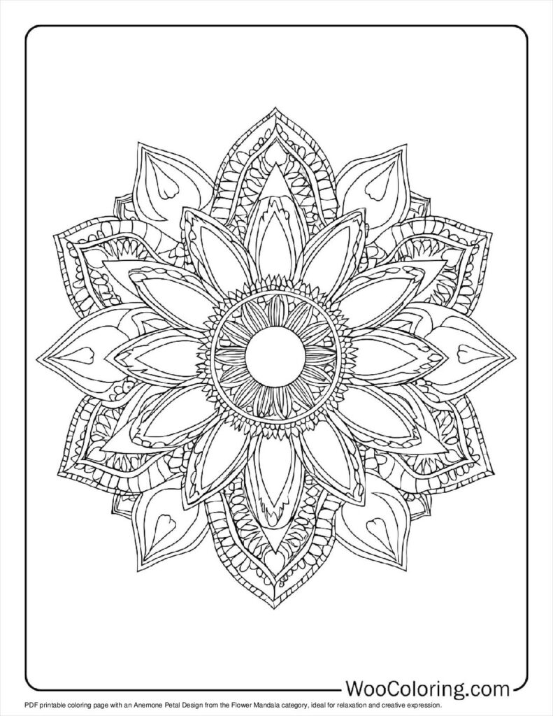 100  Flower Mandala coloring pages  Free PDF To Print  - 20