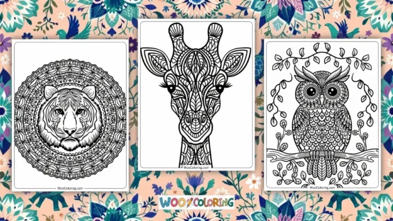Animal Mandala Coloring Pages Design Image