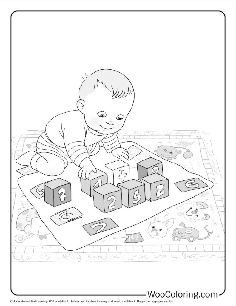 100  Baby coloring pages  Free PDF To Print  - 19