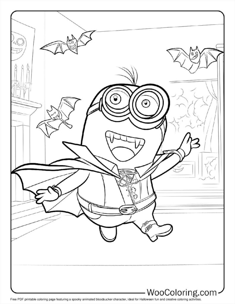 100 Vampire coloring pages Free PDF To Print - 60