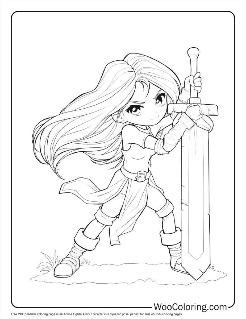 100  Chibi coloring pages  Free PDF To Print  - 5