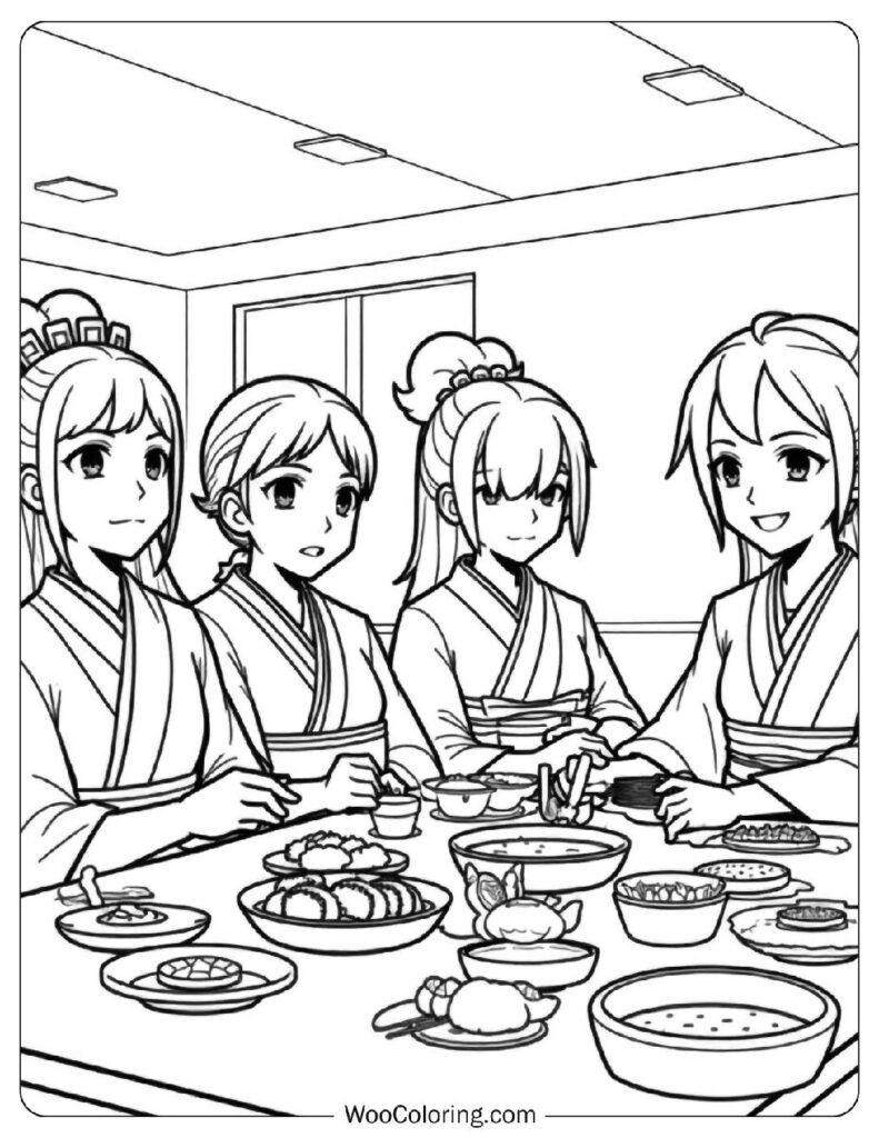 22 Sushi Coloring Pages  Free PDF To Print  - 54