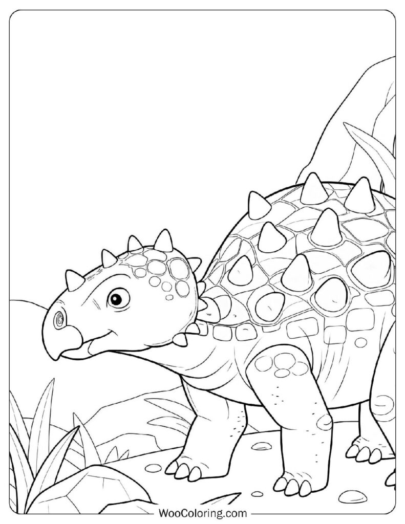 Ankylosaurus Coloring Page