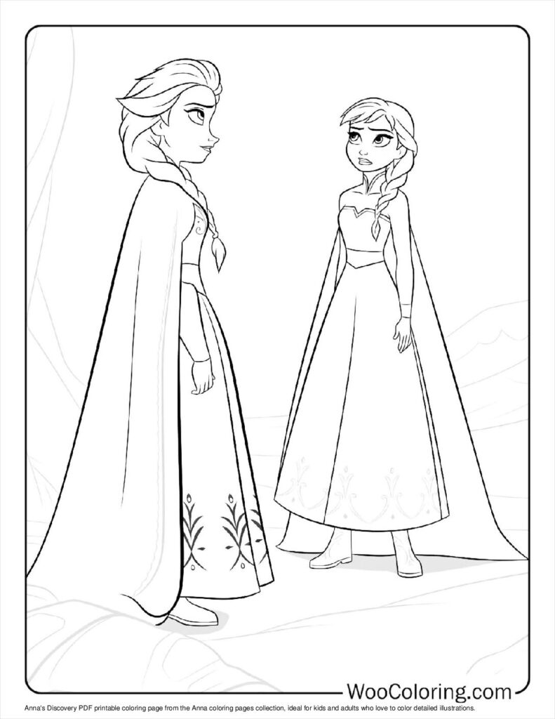 Anna's Discovery Coloring Sheet