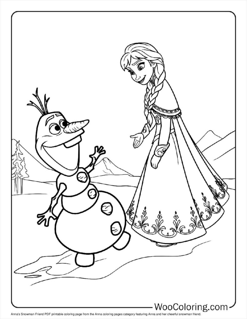 Anna's Snowman Friend