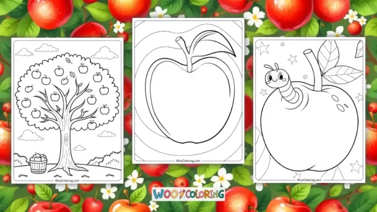 28 Apple Coloring Pages  Free PDF To Print  - 67