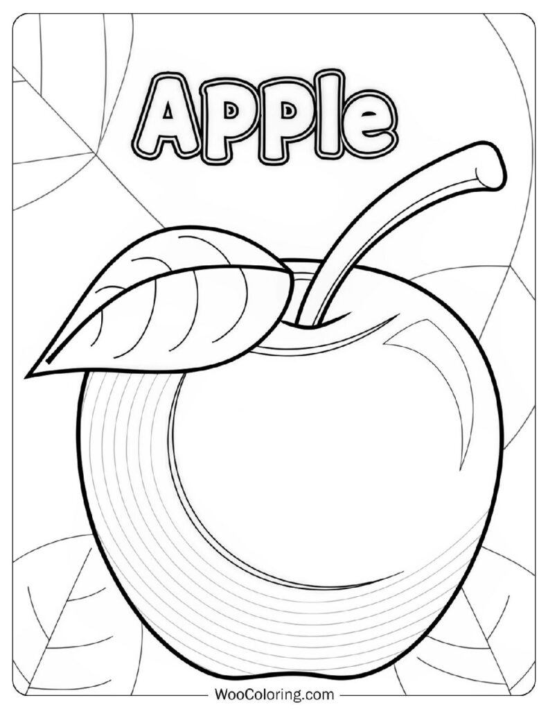 28 Apple Coloring Pages  Free PDF To Print  - 9