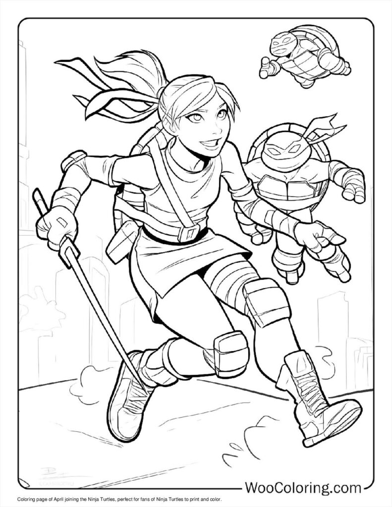 April Joins the Ninja Turtles