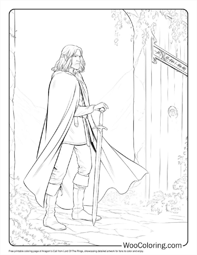 100  Lord Of The Rings coloring pages  Free PDF To Print  - 33