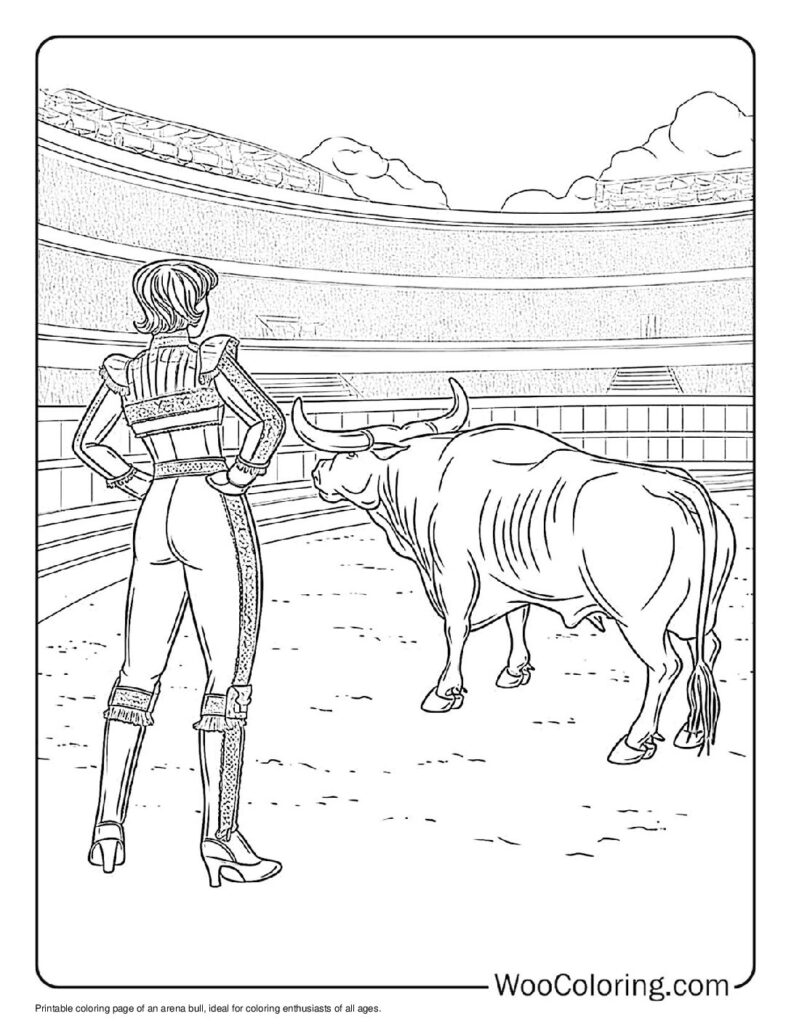 100  Bull coloring pages  Free PDF To Print  - 53