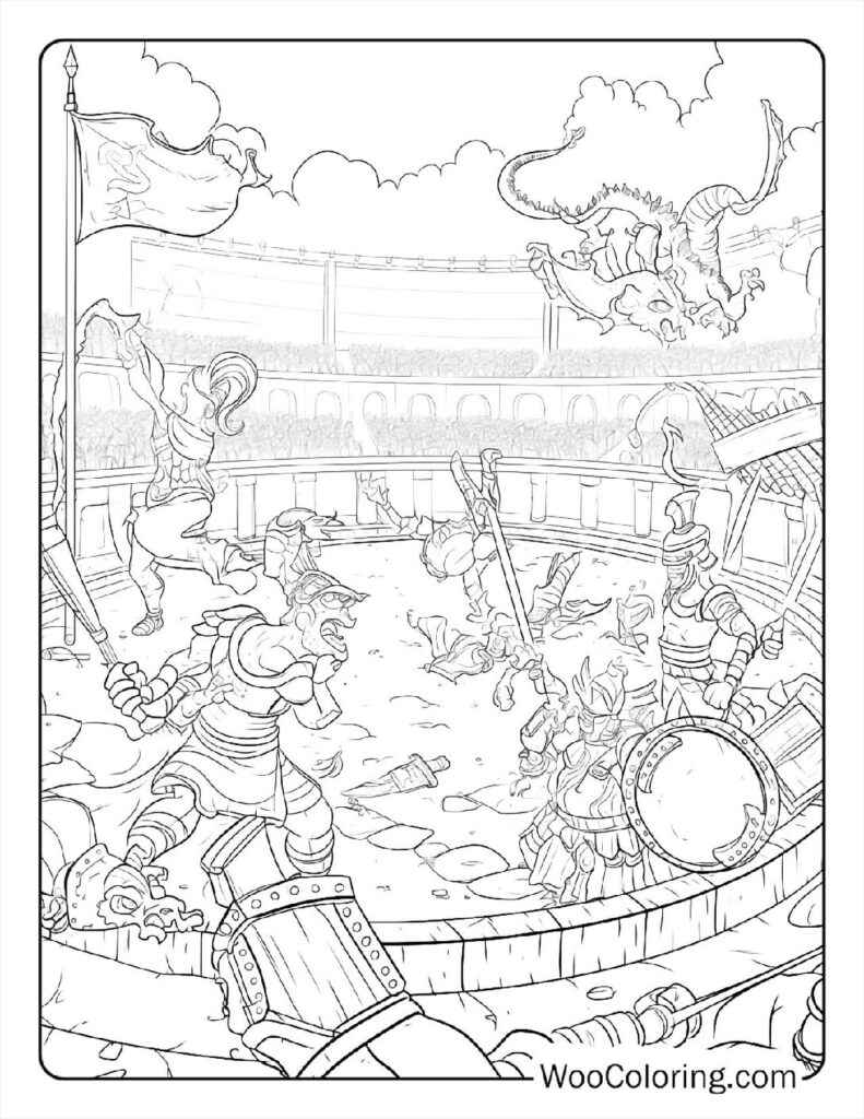 100 Dungeons Dragons coloring pages Free PDF To Print - 73