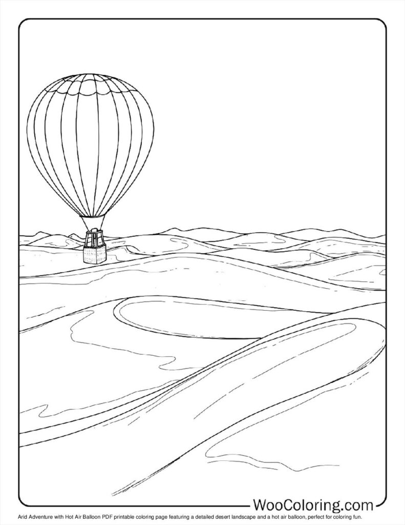 100  Hot Air Balloon coloring pages  Free PDF To Print  - 86