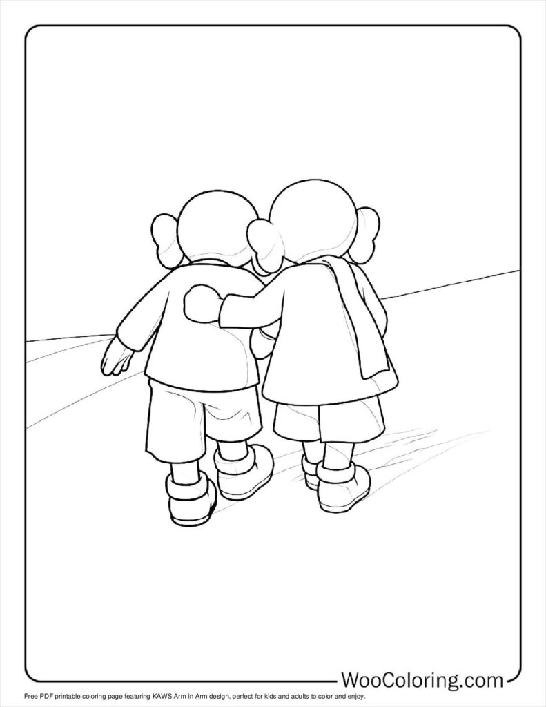 100  KAWS coloring pages  Free PDF To Print  - 59