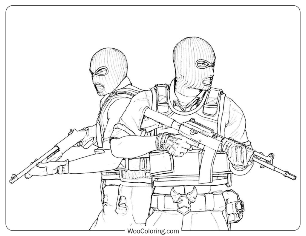 Armed Tactical Soldiers from Counter-Strike Game